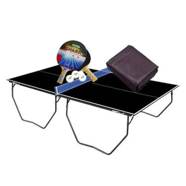 Imagem de MESA PING PONG MDP 15mm PRETA KLOPF 1087 + KIT 5055 + Capa