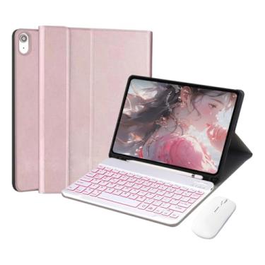 Imagem de Capa Com Teclado Bluetooth e Mouse Para iPad 9ª 8ª 7ª Geração