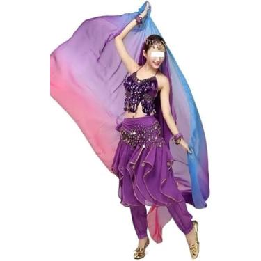 Imagem de Véu De Dança Lenço De Seda,véu De Dança Do Ventre De Seda Real, Toalhas De Dança,lenço De Seda De Dança Do Ventre Trajes De Dança Do Ventre Lenço De Fios Véus De Dança Do Ventre Sólidos Ade