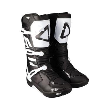 Imagem de BOTA LEATT 3.5 INFANTIL - PRETO BRANCO - 4