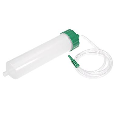 Imagem de Utoolmart Dispenser Seringa de Liga de Alumínio, Cobertura de Plástico Seringas de Cola de Ar para Dispensador de Cola Industrial Adaptador Medicinal Conjunto de Seringas de Garrafa de 4 Peças 1 2 3 peças, UT191016D-0149, Plastic Cover 100cc，1pcs