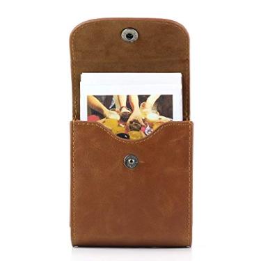 Imagem de Bolsa de fotos Wogozan para armazenamento de fotos Instax Square SQ10/SQ6/SP-3 Wogozan com couro sintético macio
