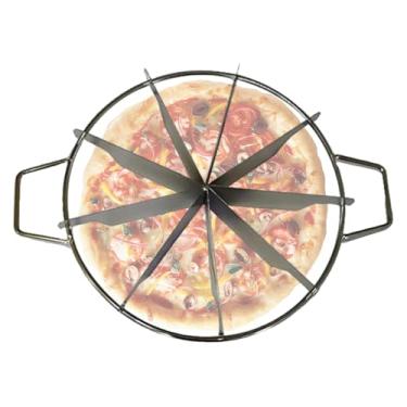 Imagem de Rrlihjgu Cortador De Bolo,Cortador De Pizza Marcador De Porções Para Bolos | Divisor De 6/9/10 Fatias Utensílios De Cozinha Para Casa Cafeteria Restaurante Aniversário Casamento Festa