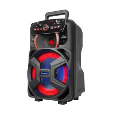 Imagem de Caixa De Som Portátil Bluetooth Com Led Amvox Aca 221 Gigante Ii- 220w Rms