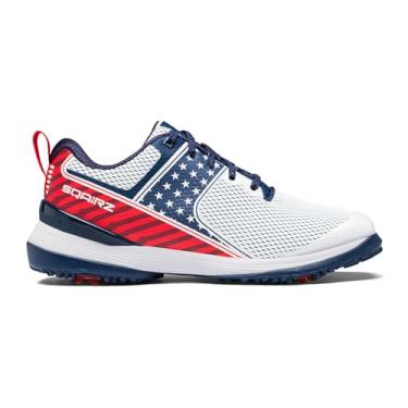 Imagem de SQAIRZ Tênis masculino de golfe edição limitada - branco, tamanho 40, The Patriot, 41