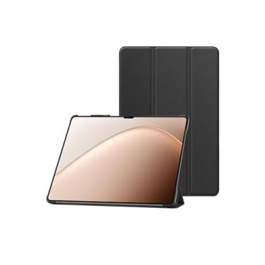 Imagem de Capa para tablet Xiaomi Pad 7 Ultra Android 15 de 14 polegadas, PC rígido e poliuretano premium, capa ultrafina com suporte para Pad 7 Ultra, preta