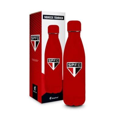 Imagem de Garrafa Termica Metal Neo So Paulo Emborrachado 500Ml - Brasfoot
