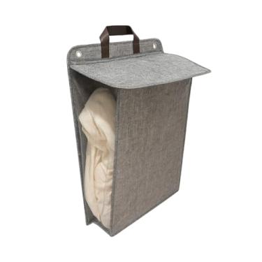 Imagem de Cesto Organizador Dekor De Parede Tipo Linho Para Lavanderia Quarto Banheiro Brinquedos Roupas Sujas