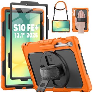Imagem de HXCASEAC Capa para tablet Samsung Galaxy Tab S10 FE+ Plus de 13 polegadas, proteção resistente com suporte para caneta S, alça de mão, protetor de tela integrado, S10FE Plus 2025 (SM-X620 SM-X626B
