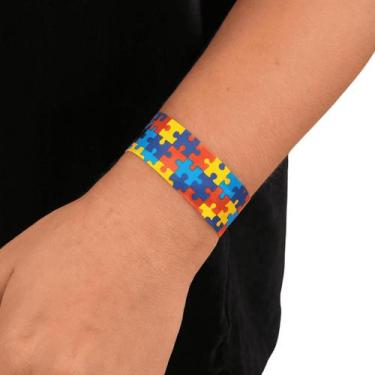 Imagem de Pulseira De Identificação Especial Autismo C/ 50 Unidades - Popper