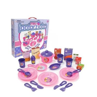 Imagem de Brinquedo Infantil Faz de Conta Meu Jantarzinho 12 Peças - Big Star