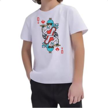 Imagem de Camiseta Infantil Baralho Rainha Lady Gaga - Alearts, 14
