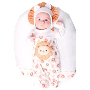 Imagem de Saída Maternidade Menino Leãozinho 3 Peças Roupas de Bebê - João e Mar