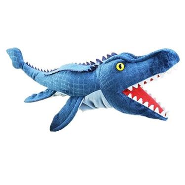 Imagem de Dinossauro de Mão, Fantoche de Mão Dinossauro de Pelúcia, Brinquedos de Pelúcia, Acessório Educacional, Desenvolvimento Cognitivo (Mosasaurus)