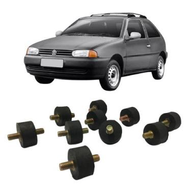 Imagem de Kit 10 Coxim Grande Do Radiador Do Gol 96 - Jepaflex