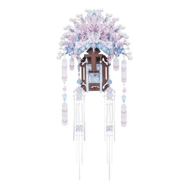 Imagem de MU Quebra-cabeça de metal 3D, coroa de ópera de Pequim, modelos de ímãs de geladeira, kits de montar quebra-cabeças de madeira 3D, ímã de geladeira faça você mesmo, artesanato em miniatura, edifício