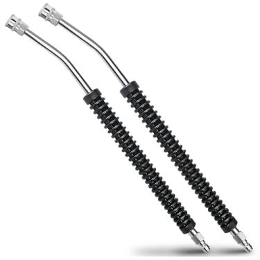 Imagem de Varinha de extensão de lavadora de pressão de carro, varinha de extensão de energia de 21 polegadas 20 graus, varinha de lavadora de pressão de aço inoxidável com aderência antiderrapante, extensão de