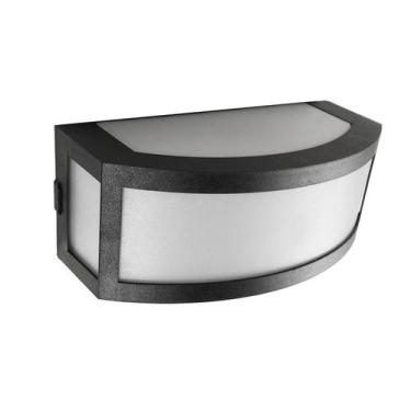 Imagem de Arandela Finestra de Muro Parede 28x11x13cm 1xE27 Preta - Queluz