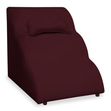 Imagem de Escadinha Nuvem PET Cachorro Gato Veludo + Brinde Pet, Rampa para Cães e Gatos Subir na Cama Conforto e Segurança para Seu Companheiro(BORDÔ)