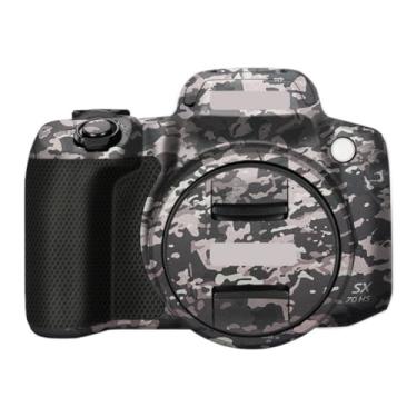 Imagem de SX70HS Adesivo de capa de câmera anti-arranhões para Canon PowerShot SX 70 HS Película protetora adesivos de película (Camuflagem de campo)