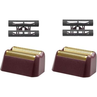 Imagem de Conjunto de lâmina e cortador de lâmina de reposição Pro 5 Star Series Finale compatível com wahl Shaver modelo 7031-100/7043-100-Para barbear masculino (3 peças-vermelho) (vermelho-2)