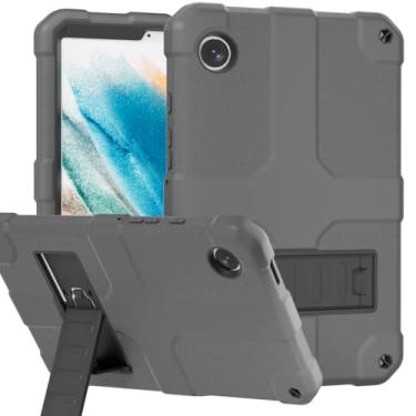 Imagem de Stweap Capa para Samsung Galaxy Tab A9 modelo 2023 de 8,7 polegadas (SM-X110/X115/X117), capa protetora híbrida de três camadas resistente à prova de choque com suporte para tablet Samsung A9 de 8,7