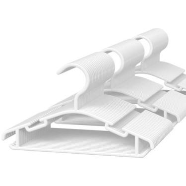 Imagem de Cabides de bebê GoodToU, pacote com 60, plástico branco para armário