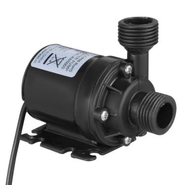 Imagem de UEETEK Bomba de água submersível DC 12 V sem escovas 800 L/H 5 m para fonte piscina sistema de circulação solar sistema de circulação de água