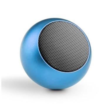 Imagem de Caixa de Som Bolinha Bluetooth Super Potente Mini, sem fio, Tws Mini Speaker Amplificada - TYDA (AZUL)
