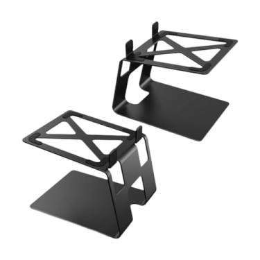 Imagem de Generic Suporte de mesa para alto-falante, 2 peças, base de metal, absorção de choque, suporte de áudio para sala de jogos, Style C