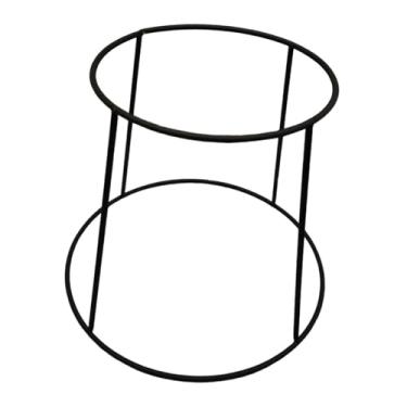 Imagem de SiaBiced Suporte de Exposição de Pizza E Frutos Do Mar de Dois Andares, Grade de Arame, Churrasqueira de aço Inoxidável, Suporte de Exposição de Sobremesas E P, Preto 15cm a 22cm, Tamanho real