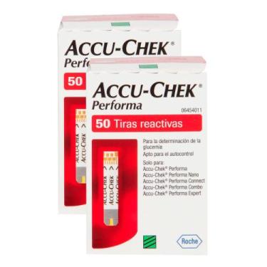 Imagem de Kit 2 Accu-Chek Performa Tira Teste 50 Unidades