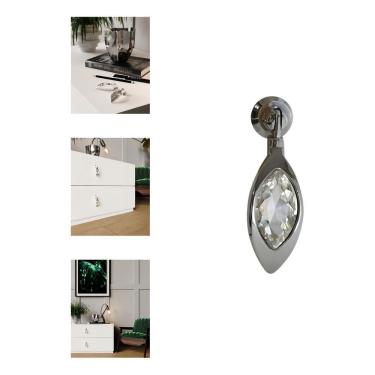 Imagem de Puxador Cristal Il4486 Cromado Italy Line