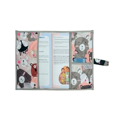 Imagem de Capa Para Caderneta de Vacinação Bebê/Capa Protetora/Vacinas/Porta Documentos Bebê/Menino Menina (Bichinhos na Selva)