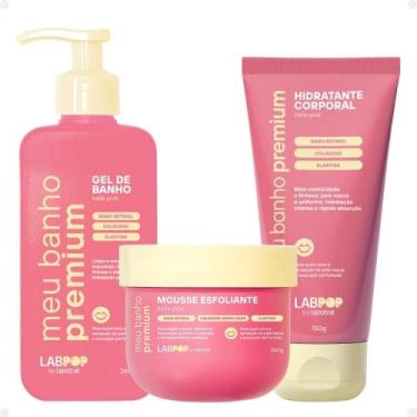 Imagem de Kit LabPop by Labotrat Belle Pink: Gel de Banho, Mousse Esfoliante e H