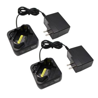 Imagem de Pacote com 2 carregadores de bateria compatíveis com Motorola BT60 BT90 BT110 DLR Series, SL Series, CLP Series Radio