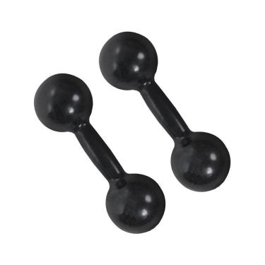 Imagem de Par De Halter Bola Emborrachado 8Kg Academia Peso Treino