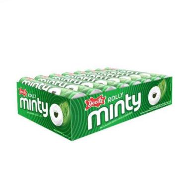 Imagem de Pastilha Rolly Minty Hortelã Com 16 unidades - Docile