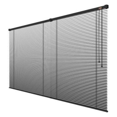 Imagem de Persiana de PVC Horizontal 140x130cm - Cinza - Nagano