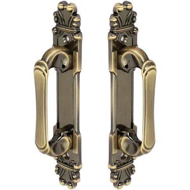 Imagem de Puxador Duplo Mozart 280mm Bronze Antigo Porta Pivotante
