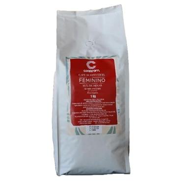 Imagem de Café Feminino Sustentável Torrado em Grãos Coopfam 1kg
