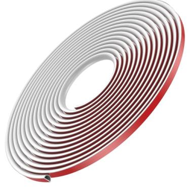 Imagem de Escondedor de cabo de parede autoadesivo corretivo flexível capa de fio branco cobertura de cabo de parede para canal de corrida 4/6/8 metros para esconder o cabo (6 m)