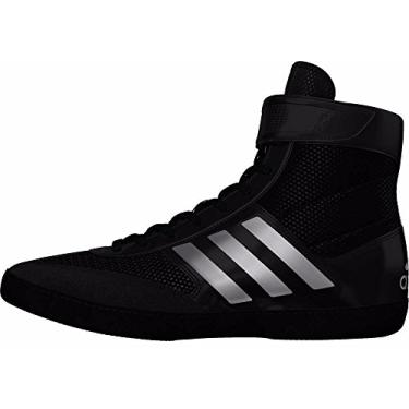 Imagem de adidas Tênis de luta livre masculino Combat Speed 5, Preto/prata metálico/preto, 35