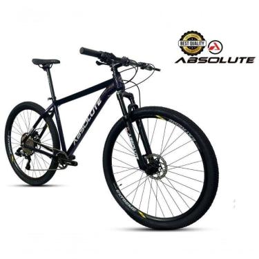Imagem de Bike Aro 29 Nero 5 Peças Inteira Absolute 12v Hollowtech Freio Hidráulico K7 11-52 Garfo Trava Guidão Azul Tam.21