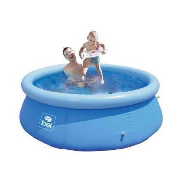 Imagem de Piscina Inflável de Plástico 1000 Litros Redonda Azul Bel Fix - Belfix