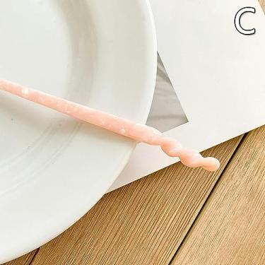 Imagem de Palitos de cabelo vintage acetato hashi feminino grampos de cabelo grampos de cabelo pinos de casamento joias de cabelo