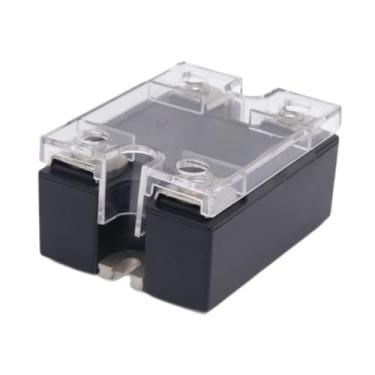 Imagem de JicSuXi Relé de estado sólido substitui diretamente peças de reposição acessórios automotivos fácil de instalar reparo profissional SSR-60DA com tampa