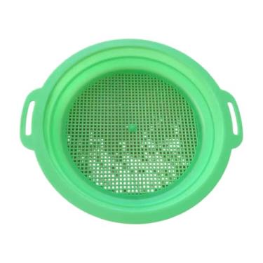 Imagem de oshhni Peneira de areia, brinquedo de praia para escavação de verão, brinquedo de descoberta, peneira de praia, de areia para quintal, viagem, jardim, Verde