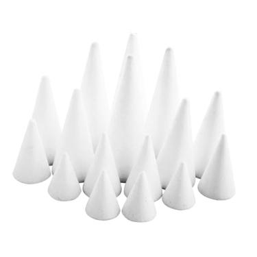 Imagem de Sclmgo 2 Cones de Espuma para Projetos de Natal, Artesanato Decorativo, Arranjos Florais, Materiais Adequados para Atividades Escolares E Domésticas, Estilo B
