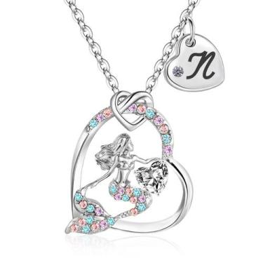 Imagem de Colar fonkup Sereia banhada a ouro 18K com zircônia cúbica